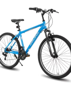 26 Inch Mountain Bike, Mens Womens MTB with 21 Speeds, High-Tensile Steel Frame, V Brake, Hardtail Bicycle for Adult