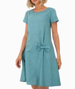 Cerulean Linen Dress NB33