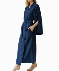 Long Linen Kimono Dress NB31